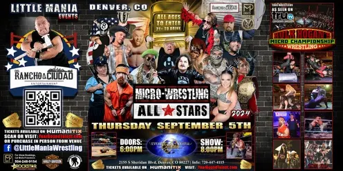 Denver, CO - Micro Wrestling All * Stars: Little Mania Rips Through the Ring!