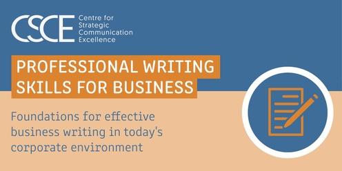 Professional Writing Skills For Business  - Virtual